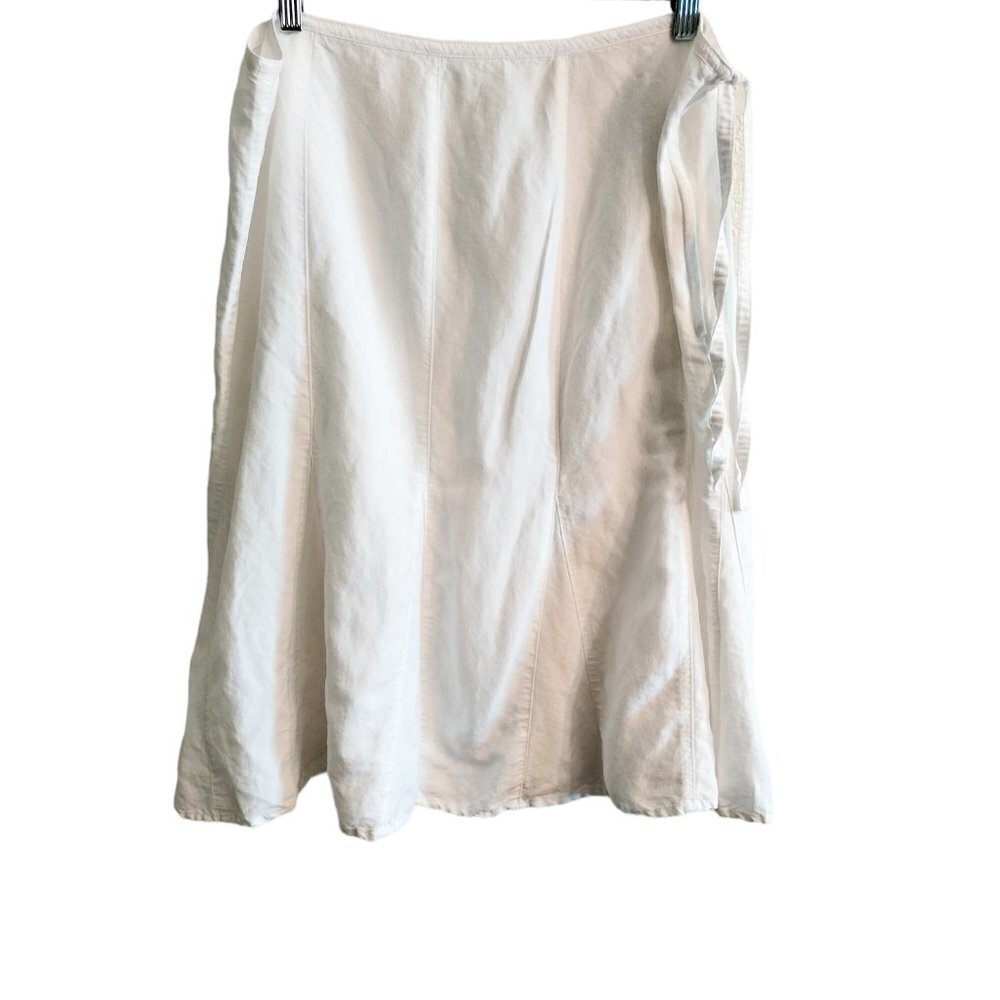 (406) Sherry Taylor White A Line Skirt Size 2XL - Picture 2 of 3